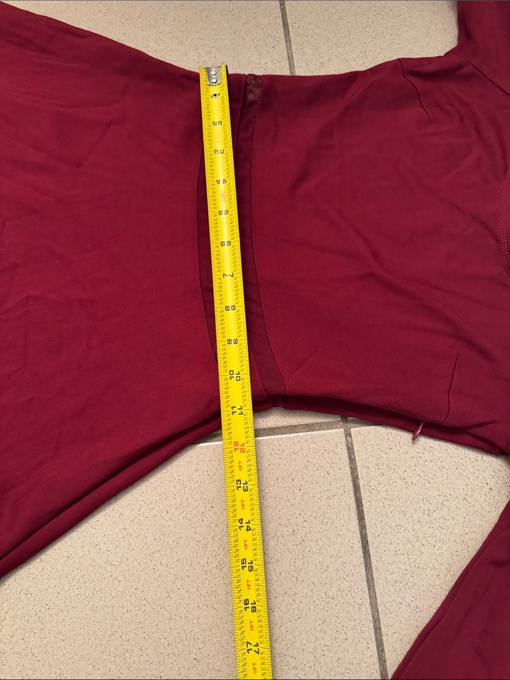 Yes to the Mesh burgundy dress LULUS size S - Picture 14 of 15